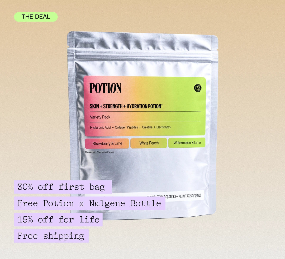 The Stater Kit | Skin + Strength + Hydration Potion